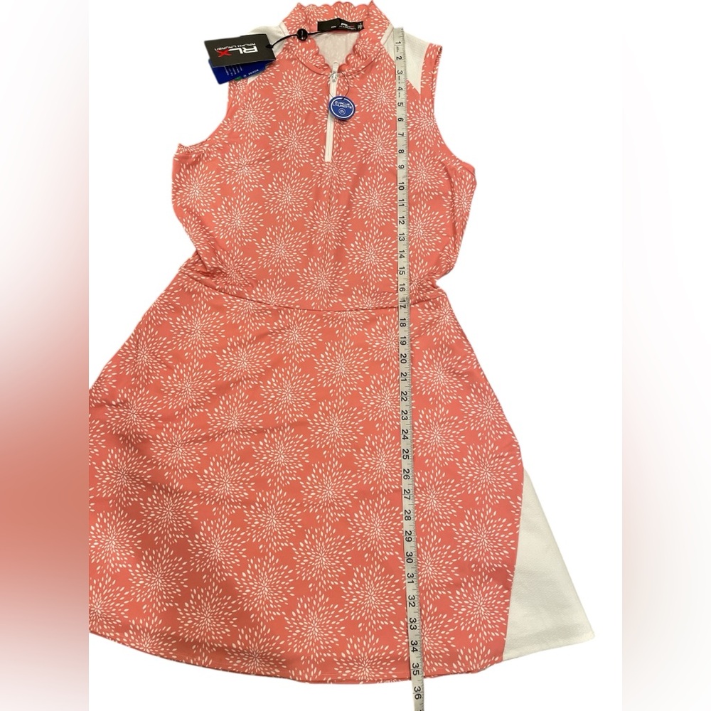 RLX Ralph Lauren Dress for Golf/Tennis/Pickleball Size M Pink/Peach Floral - Picture 12 of 16